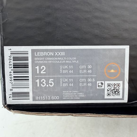 LeBron XXIII Stocking Stuffer Sneakers Bright Crimson IH1513-600 Mens 12 main image 5